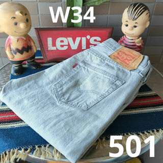 リーバイス(Levi's)のa1168 levis リーバイス 501 W34 ストレートジーンズ グレー(デニム/ジーンズ)