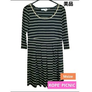 ロペピクニック(Rope' Picnic)のROPE' PICNIC❣️ロペピクニック　ワンピース　春　夏　妊婦　ビジュー(ひざ丈ワンピース)