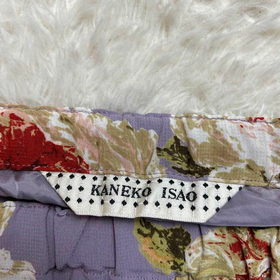 KANEKO ISAO(カネコイサオ)のカネコイサオ✨ピコフリルスカート フラワープリントFREE SIZE レディースのスカート(ロングスカート)の商品写真