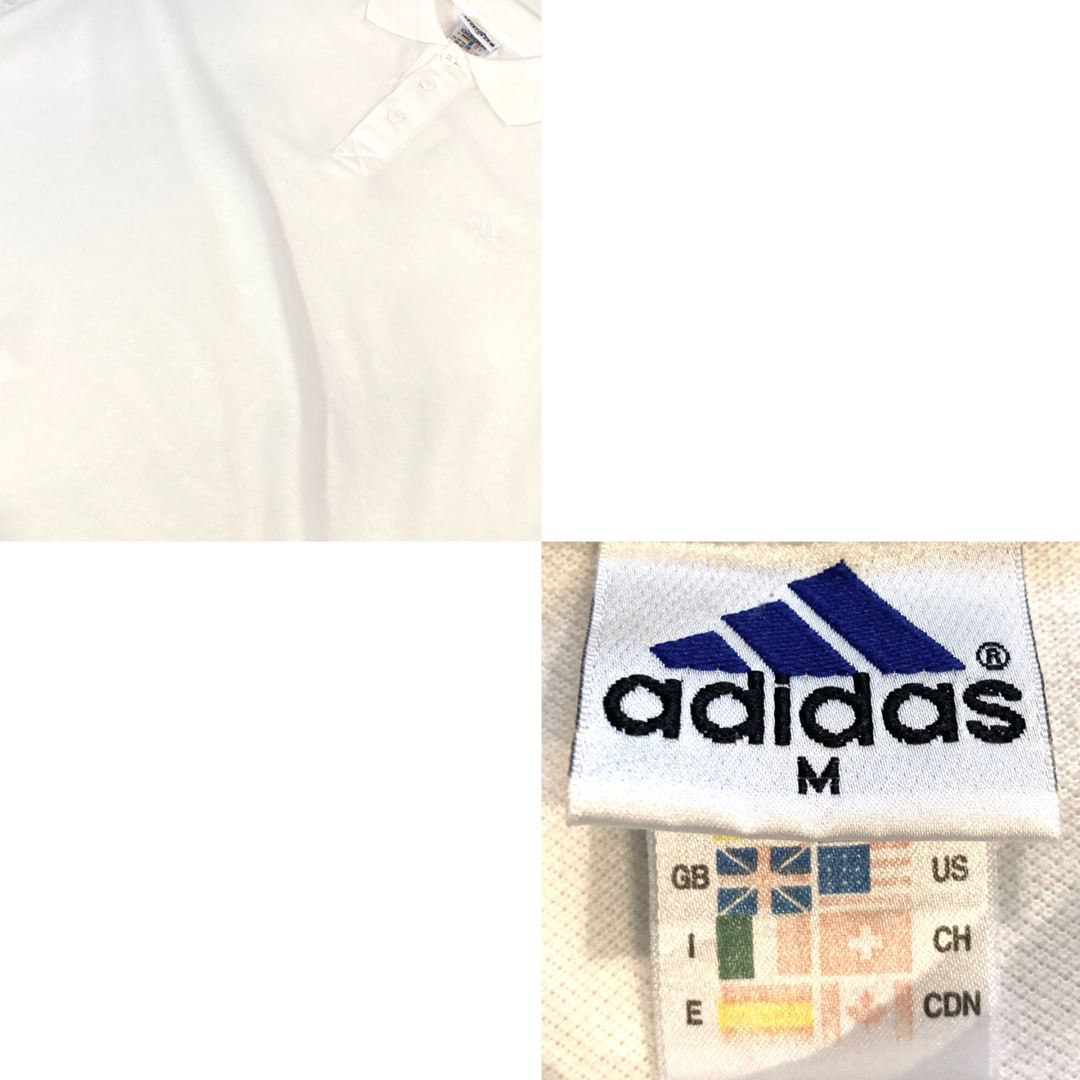 adidas(アディダス)のadidas★90'sVINTAGE★ポロシャツ★アディダス★ビンテージ★白 メンズのトップス(ポロシャツ)の商品写真