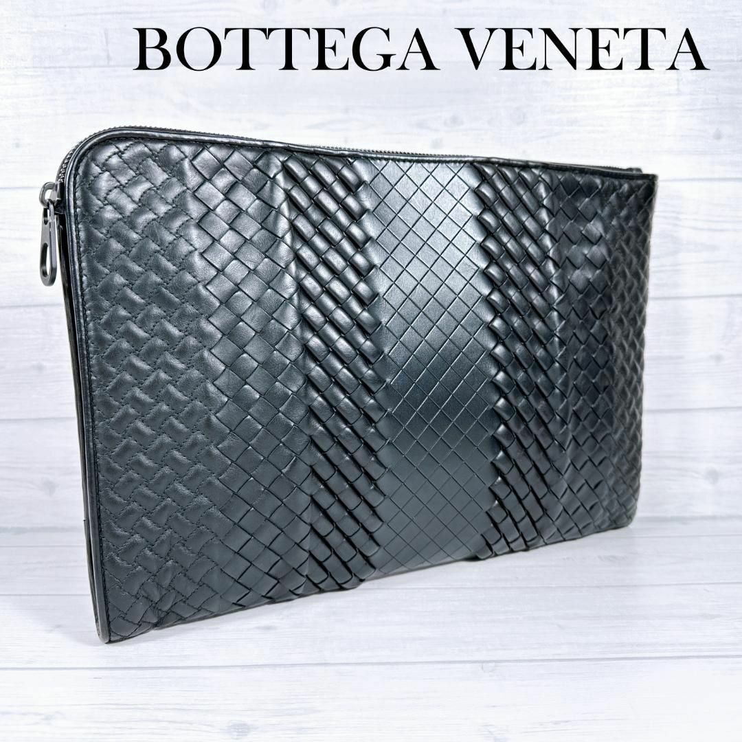 Bottega Veneta(ボッテガヴェネタ)のBOTTEGA VENETA イントレチャート クラッチバッグ セカンドバッグ メンズのバッグ(セカンドバッグ/クラッチバッグ)の商品写真