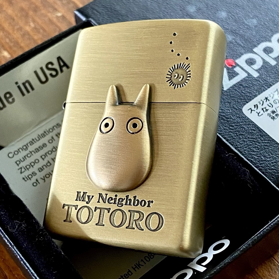 ZIPPO(ジッポー)のZippo となりのトトロ 小トトロ 3 ジブリ ジッポーライター NZ-23 メンズのファッション小物(タバコグッズ)の商品写真