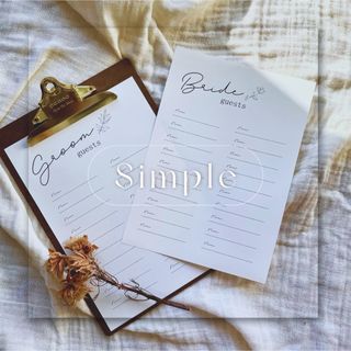 Simple✴︎ウェルカムスペース　結婚式　芳名帳　ゲストブック　受付サイン(その他)