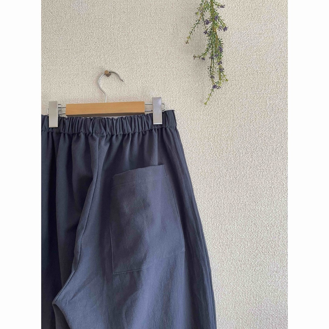 ご予約品 ハンドメイド ナチュラル服 ゆるパンツ LＬ レディースのパンツ(クロップドパンツ)の商品写真