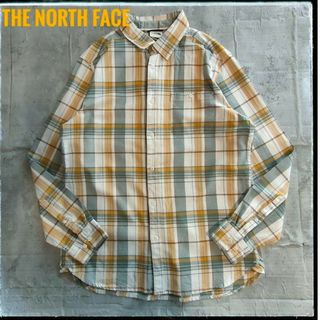 THE NORTH FACE - 【A169】ノースフェイス 旧タグ USA古着 長袖シャツ OX ロングスリーブ