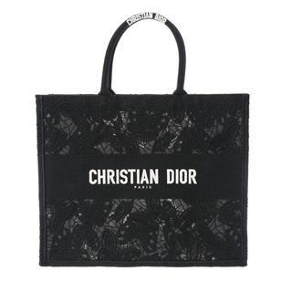 Christian Dior - クリスチャンディオール  ブックトート ラージサイズ ハンドバッグ 黒