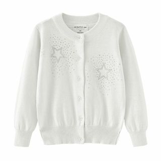 [Rolanko] 子供服 女の子 カーディガン キッズ ニット セーター スク(その他)