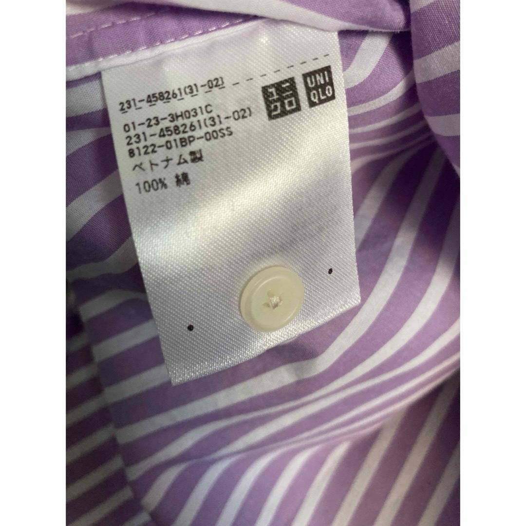 UNIQLO(ユニクロ)のユニクロ　ストライプシャツ　Sサイズ レディースのトップス(シャツ/ブラウス(長袖/七分))の商品写真