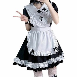 ☆ラスト1点‼☆ メイド服 L クラシックブラック1 洗濯機洗い可(その他)