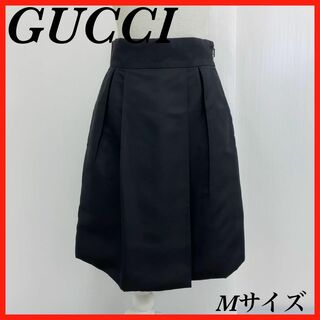 Gucci - GUCCI グッチ　スカート　ブラック　絹