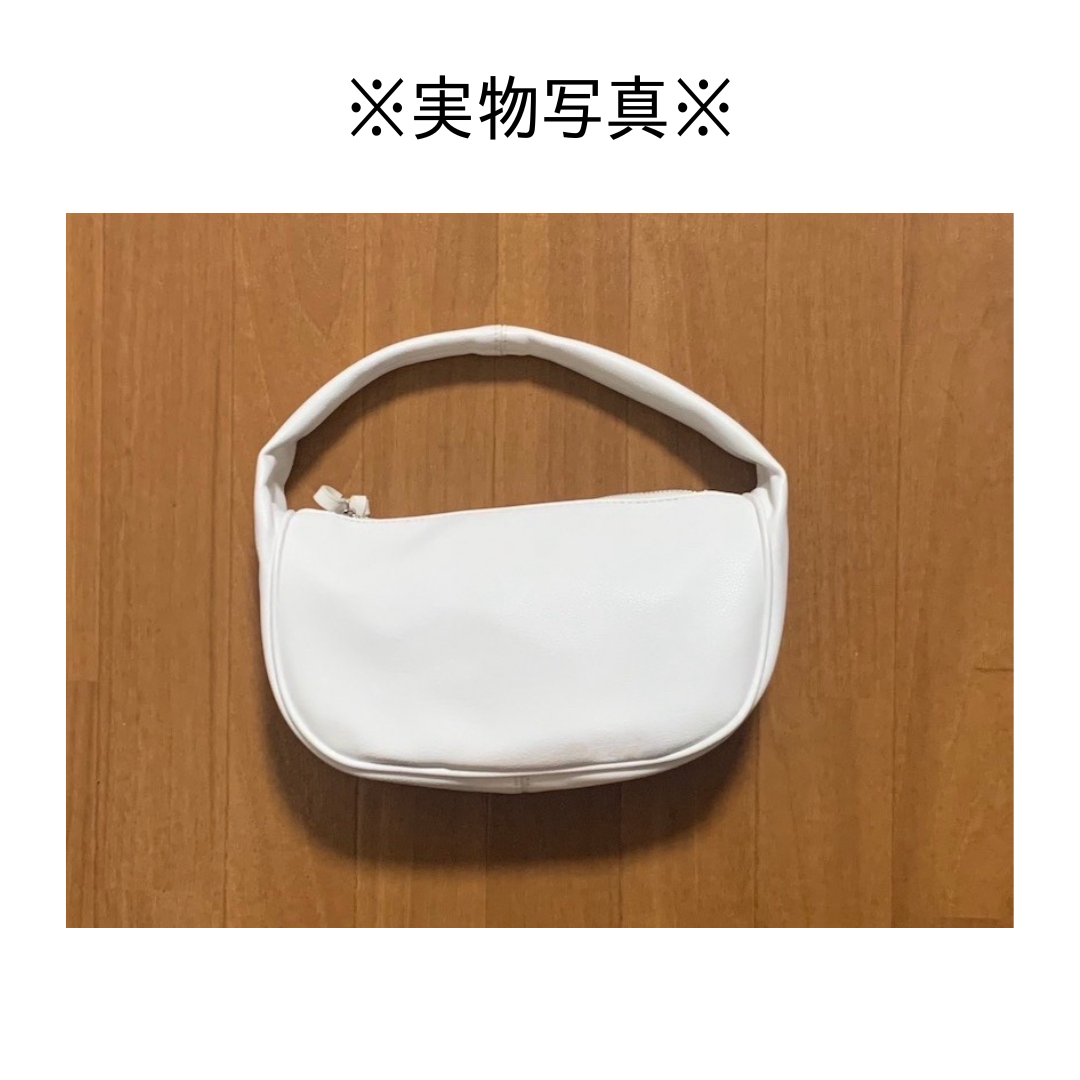 ワンハンドルムーンバッグ  ハーフムーン 韓国  肩がけ 手持ち 入園式 入学式 レディースのバッグ(ハンドバッグ)の商品写真