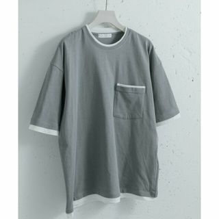 センスオブプレイスバイアーバンリサーチ(SENSE OF PLACE by URBAN RESEARCH)の【LKHK×WHT】フェイクレイヤードTシャツ(5分袖)(Tシャツ/カットソー(半袖/袖なし))