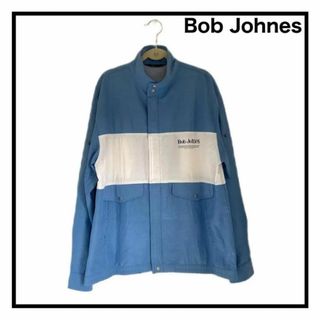 【Bob Johnes】　ナイロンジャケット　ジップアップ　メンズ　古着　L(ナイロンジャケット)