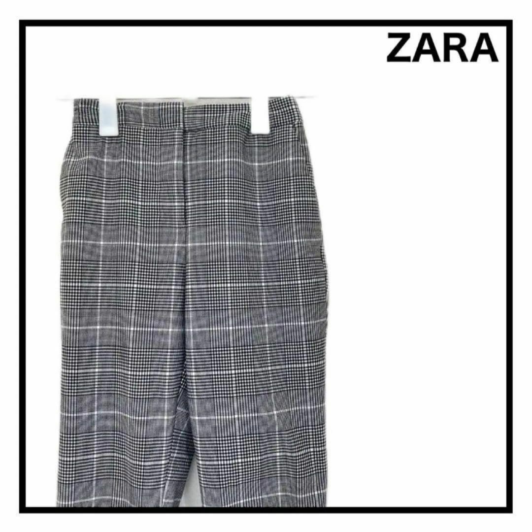 ZARA(ザラ)の【ZARA】　カジュアルパンツ　千鳥柄　ウエストゴム　イージーパンツ　Sサイズ レディースのパンツ(カジュアルパンツ)の商品写真