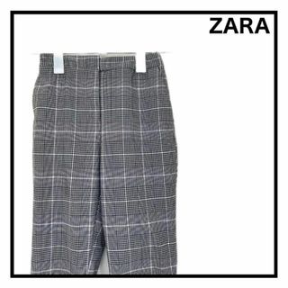 ザラ(ZARA)の【ZARA】　カジュアルパンツ　千鳥柄　ウエストゴム　イージーパンツ　Sサイズ(カジュアルパンツ)