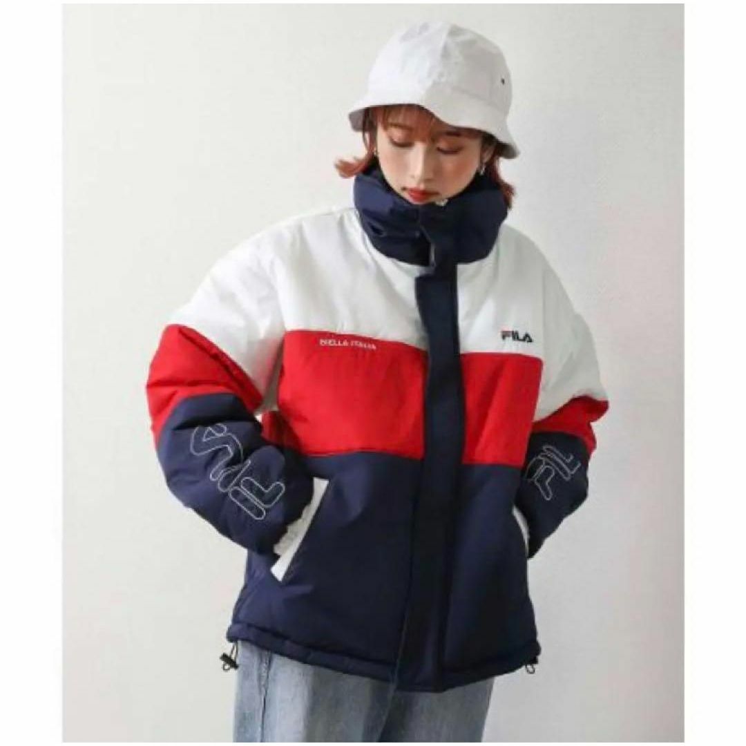 FILA(フィラ)の【FILA】　バイカラー中綿ジャケット　アウター　ユニセックス　M  あったか◎ レディースのジャケット/アウター(ダウンジャケット)の商品写真