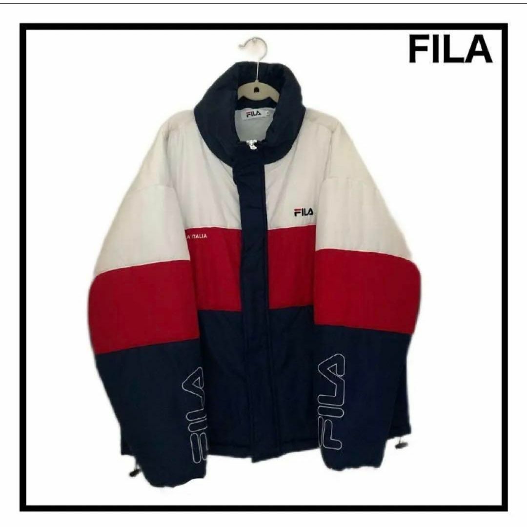 FILA(フィラ)の【FILA】　バイカラー中綿ジャケット　アウター　ユニセックス　M  あったか◎ レディースのジャケット/アウター(ダウンジャケット)の商品写真