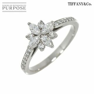 ティファニー(Tiffany & Co.)のィファニー TIFFANY&Co. ビクトリア クラスター 9号 リング ダイヤ Pt プラチナ 指輪 フラワー VLP 90223446(リング(指輪))