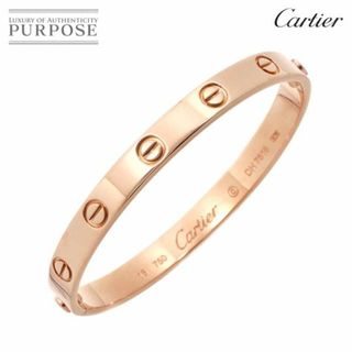 カルティエ(Cartier)のカルティエ Cartier ラブ ブレス #16 K18 PG ピンクゴールド 750 ブレスレット バングル VLP 90224439(ブレスレット/バングル)