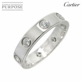 カルティエ(Cartier)のカルティエ Cartier ミニラブ #49 リング フル ダイヤ K18 WG ホワイトゴールド 750 指輪 VLP 90224555(リング(指輪))