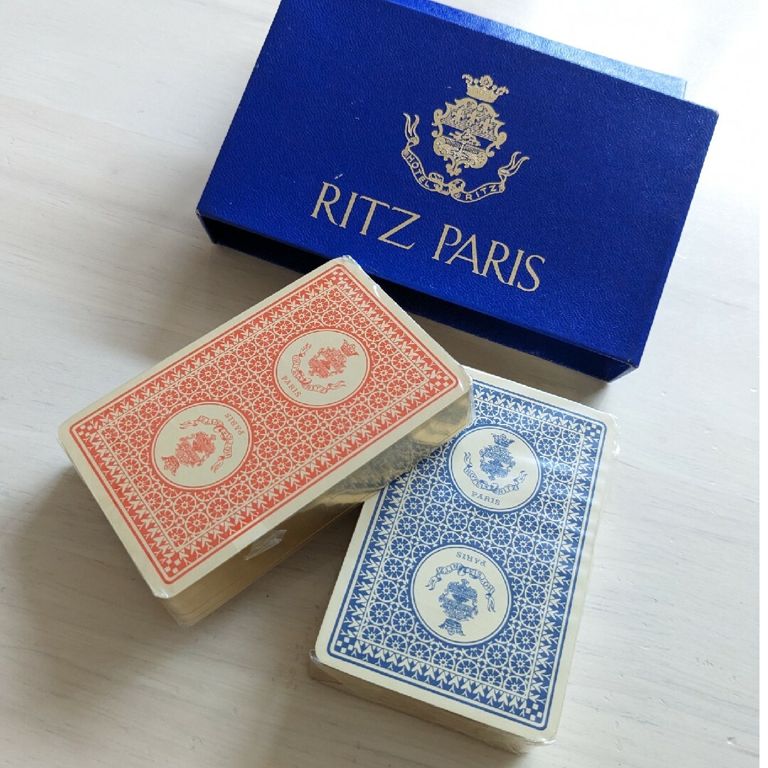 フランス製　高級トランプ　ホテル　リッツパリ　RITZ PARIS ヴィンテージ エンタメ/ホビーのテーブルゲーム/ホビー(トランプ/UNO)の商品写真