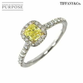 ティファニー(Tiffany & Co.)のティファニー TIFFANY&Co. ソレスト ダイヤ 0.52ct FIY/VVS2/EX 11号 リング K18 YG 750 Pt プラチナ 指輪【鑑定書】VLP 90226454(リング(指輪))