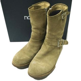 nonnative x OFFICINE CREATIVE ノンネイティブ オフィスクリエイティブ 別注 BIKER ZIP UP BOOTS COW LEATHER バイカージップアップブーツ カウレザー NN-F3003 40(25.5cm) TAUPE サイドジップ エンジニア スエード シューズ【中古】【nonnative × OFFICINE CREATIVE】