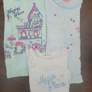 メゾピアノ(mezzo piano)のメゾピアノ　Tシャツ　女の子　120(Tシャツ/カットソー)