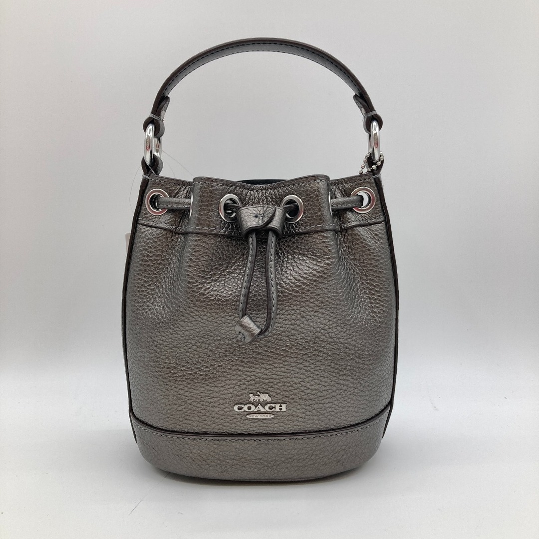 COACH(コーチ)の◎◎COACH コーチ 2WAYショルダーバッグ ハンドバッグ 巾着式 バケツ型 CE589 メタリックガンメタル レディースのバッグ(その他)の商品写真