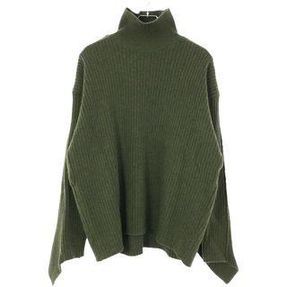 CLANE クラネ 19SS バックフリルタートルネックニットトップス グリーン 2 19106-1261(ニット/セーター)