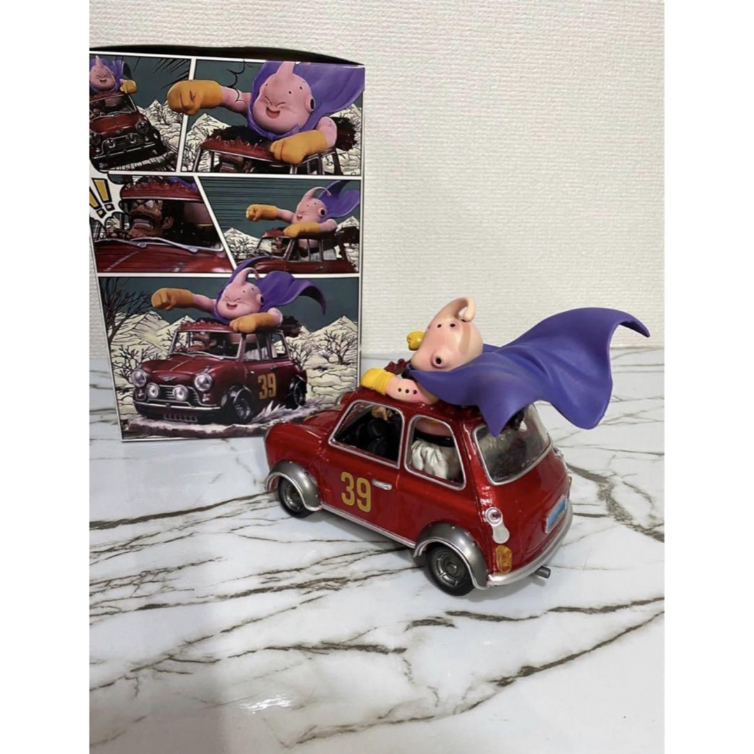 ドラゴンボール　フィギュア　魔人ブウ　サタン　車　ミスター サタン 漫画風 エンタメ/ホビーのおもちゃ/ぬいぐるみ(キャラクターグッズ)の商品写真