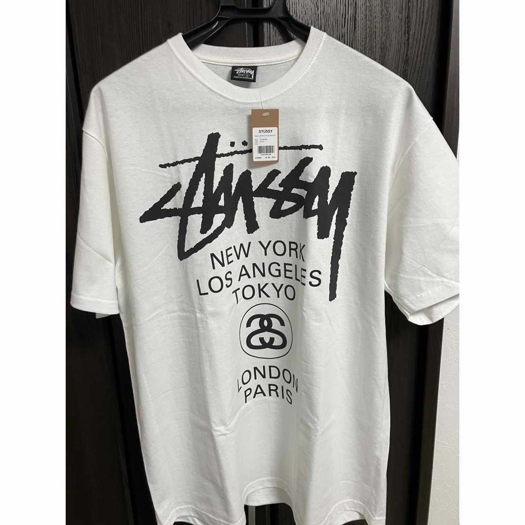 STUSSY(ステューシー)のStussy World Tour SS24 Tee "White" メンズのトップス(Tシャツ/カットソー(半袖/袖なし))の商品写真