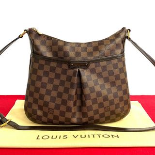 ルイヴィトン(LOUIS VUITTON)の極 美品 希少品 LOUIS VUITTON ルイヴィトン ブルームズベリ PM ダミエ レザー ショルダーバッグ ポシェット サコッシュ ブラウン 茶 12113(ショルダーバッグ)