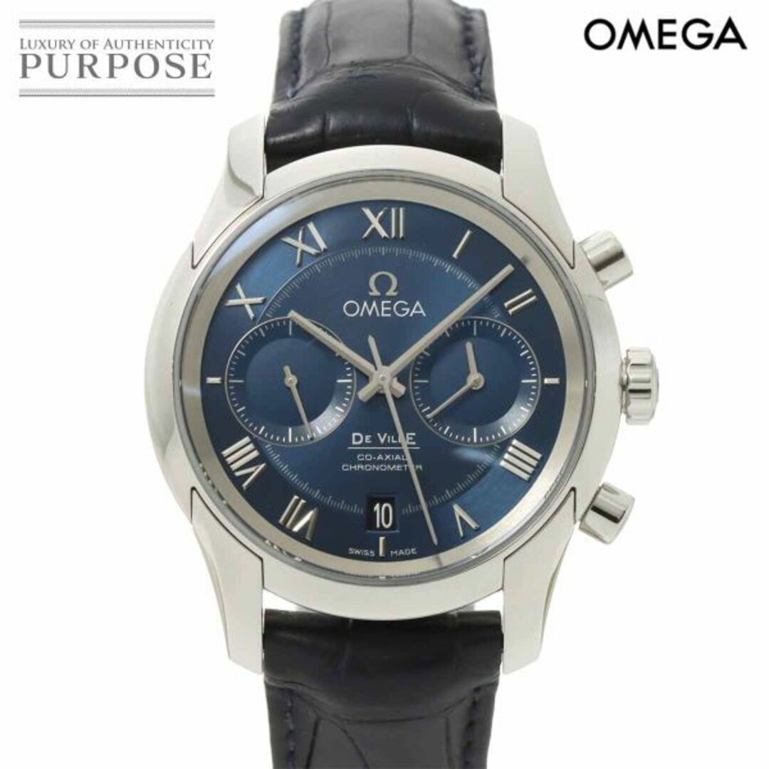 OMEGA(オメガ)のオメガ OMEGA デヴィル コーアクシャル 431 13 42 51 03 001 クロノグラフ メンズ 腕時計 デイト ブルー 自動巻き DeVile VLP 90222932 メンズの時計(腕時計(アナログ))の商品写真