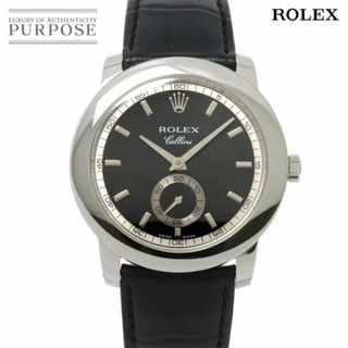 ロレックス(ROLEX)のロレックス ROLEX チェリーニ 5241 D番 メンズ 腕時計 ブラック PT プラチナ 手巻き ウォッチ Cellini VLP 90224469(腕時計(アナログ))