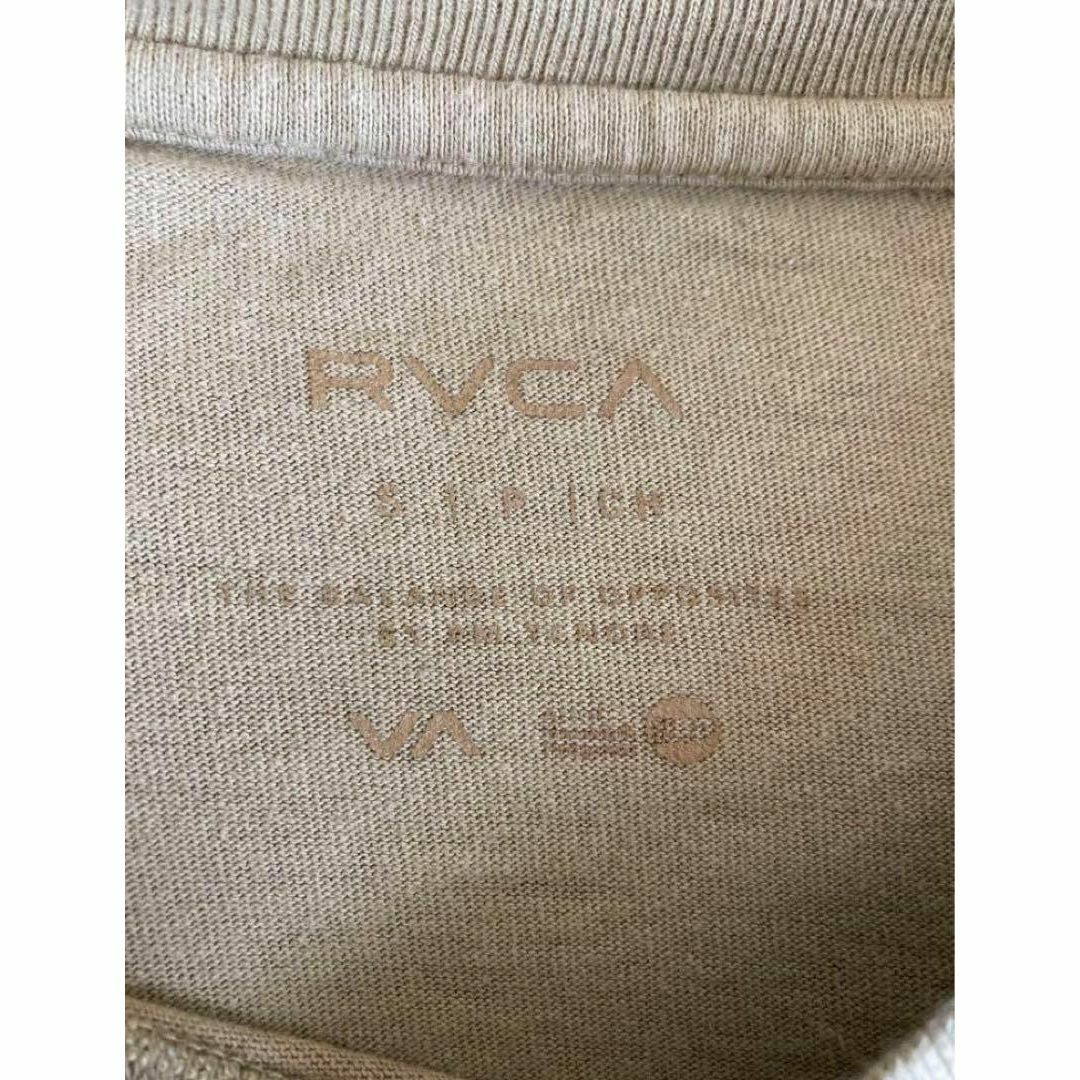 RVCA(ルーカ)の【RVCA】　ルーカ　Tシャツ　長袖　胸ポケット　デカロゴ　メンズ　Sサイズ メンズのトップス(Tシャツ/カットソー(七分/長袖))の商品写真