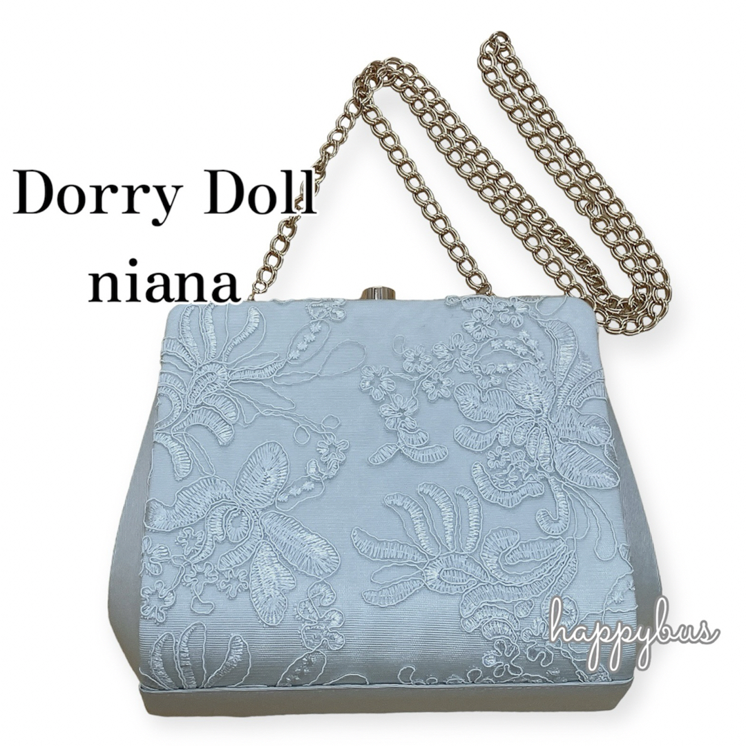 Dorry Doll/ Luxe brille(ドリードールリュクスブリエ)のDorry Dollドリードール　グレー　パーティーバッグD604051400F レディースのバッグ(ショルダーバッグ)の商品写真