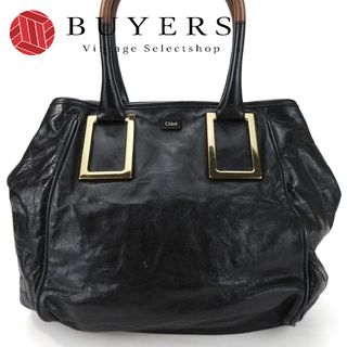 Chloe - 【中古】 クロエ トートバッグ エテル レザー ブラック ブラウン ゴールド金具 肩掛け レディース 女性 Chloe