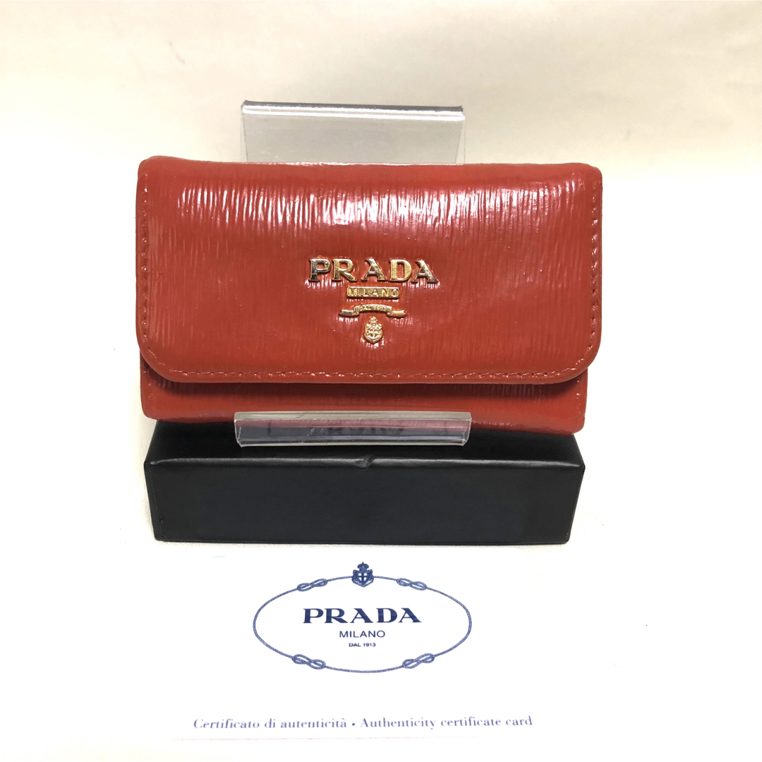PRADA(プラダ)のPRADA プラダ ヴィッテロ レザー6連キーケース レディースのファッション小物(キーケース)の商品写真