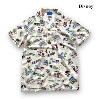 Disney - 【Disney】ディズニー ミッキー総柄 アロハシャツ レーヨンハワイアンシャツ