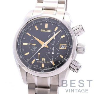 グランドセイコー(Grand Seiko)の【OH済】 グランドセイコー 【GRAND SEIKO】 9Rスプリングドライブ クロノグラフ SBGC005(9R86-OACO) メンズ ブラック チタン 腕時計 時計 9R SPRING DRIVE CHRONOGRAPH BLACK TI GS【中古】 (腕時計(アナログ))