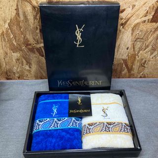 イヴサンローラン(Yves Saint Laurent)の【Nと1369】イヴ・サンローラン　YSL タオルセット　ハンドタオル(タオル/バス用品)