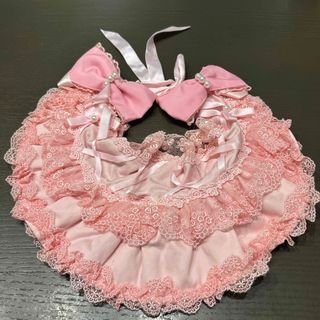 アンジェリックプリティー(Angelic Pretty)のい1 初期タグ　アンジェリックプリティ　ボンネット　ピンク　リボン　シフォン(その他)