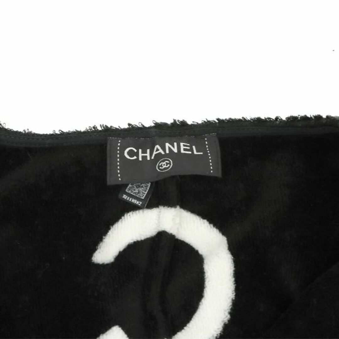 CHANEL(シャネル)の新品同様 シャネル CHANEL ココビーチ ショート トップス コットン ブラック ホワイト ココマーク VLP 90228596 レディースのトップス(Tシャツ(半袖/袖なし))の商品写真