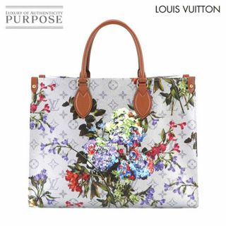 ルイヴィトン(LOUIS VUITTON)の新品同様 ルイ ヴィトン LOUIS VUITTON LVガーデン モノグラム フローラル フラワー オンザゴー MM トート バッグ シルバー VLP 90229601(トートバッグ)