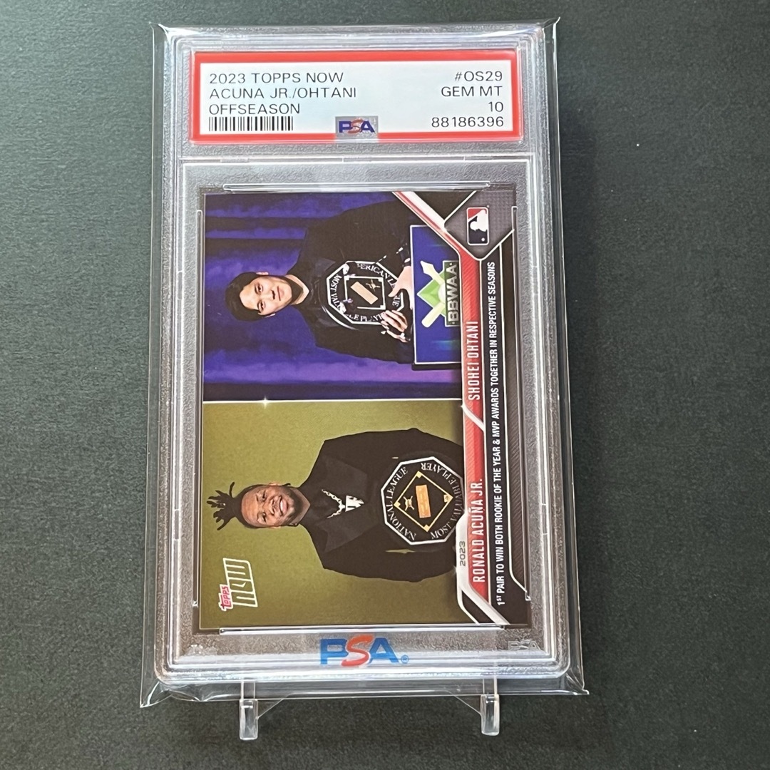 【PSA10】両リーグMVP受賞者コラボ　大谷翔平&アクーニャJr