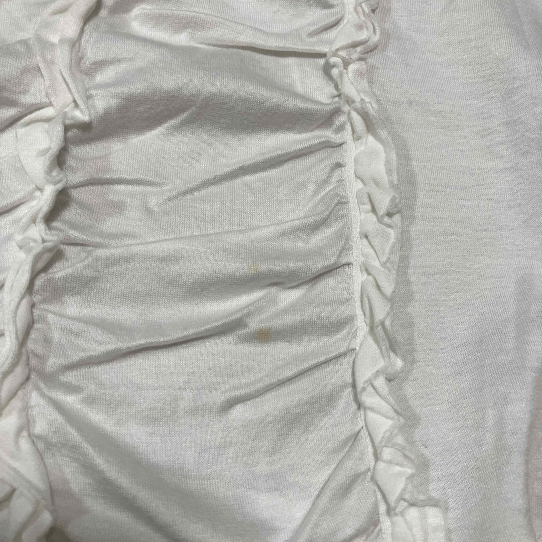 PINOLE(ピノーレ)のピノーレ　フリルトップス　ホワイト　白 レディースのトップス(シャツ/ブラウス(半袖/袖なし))の商品写真