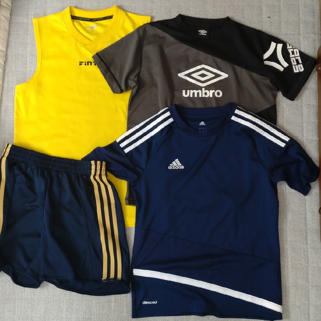 adidas(アディダス)のアディダス他 サッカー上下　150-160cmセット🎶 スポーツ/アウトドアのサッカー/フットサル(ウェア)の商品写真