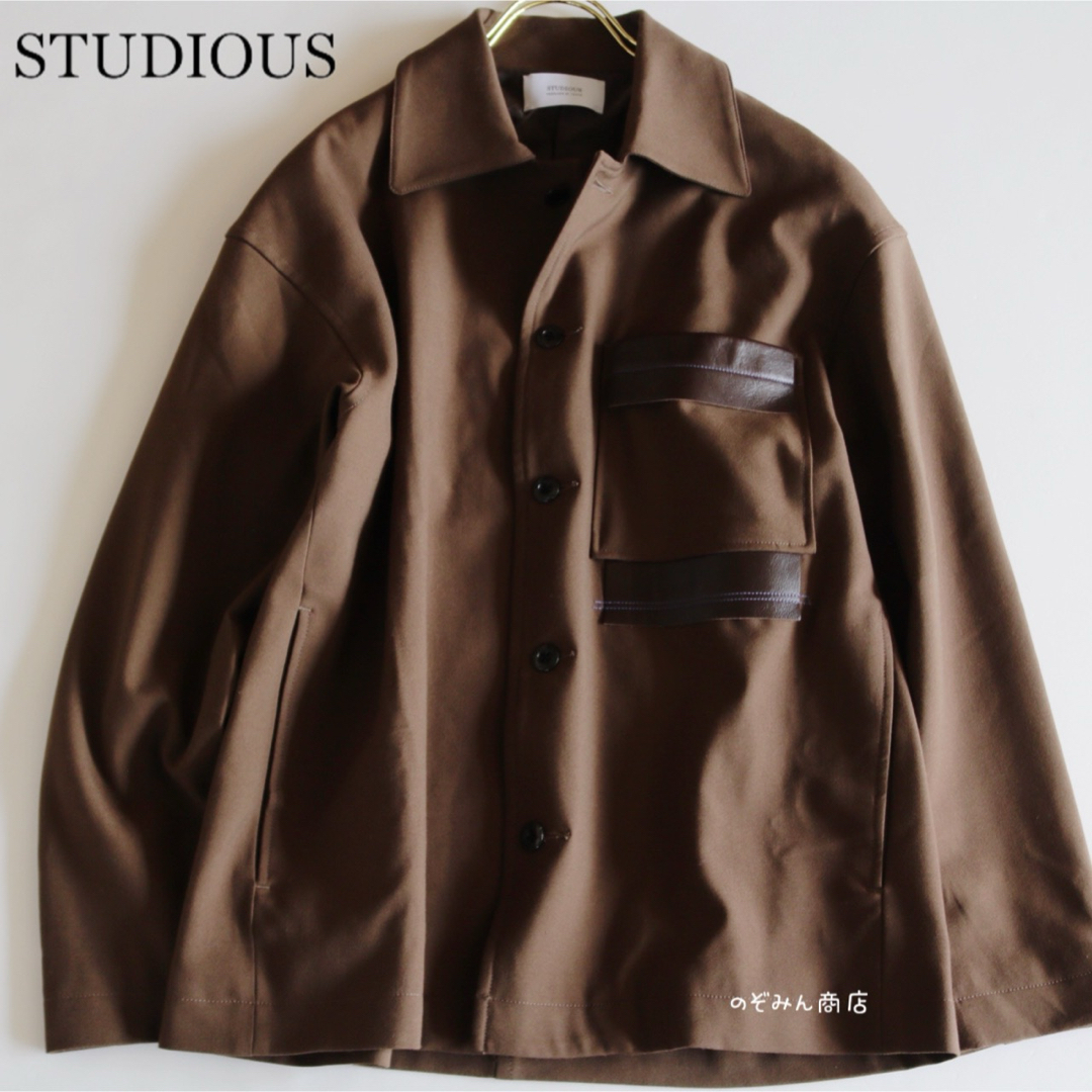 STUDIOUS(ステュディオス)の【STUDIOUS】ブルゾン　ジャケット　茶　L相当★ メンズのジャケット/アウター(ブルゾン)の商品写真