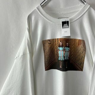 新品　シャイニング　ロングTシャツ ムービーT 双子 ホワイト　2XL アメカジ(Tシャツ/カットソー(七分/長袖))
